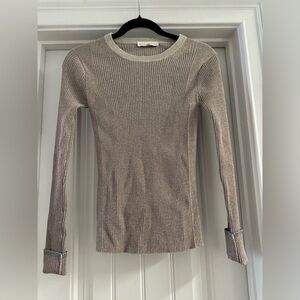 White and Warren Shimmery Sweater - Very Stretchy size S